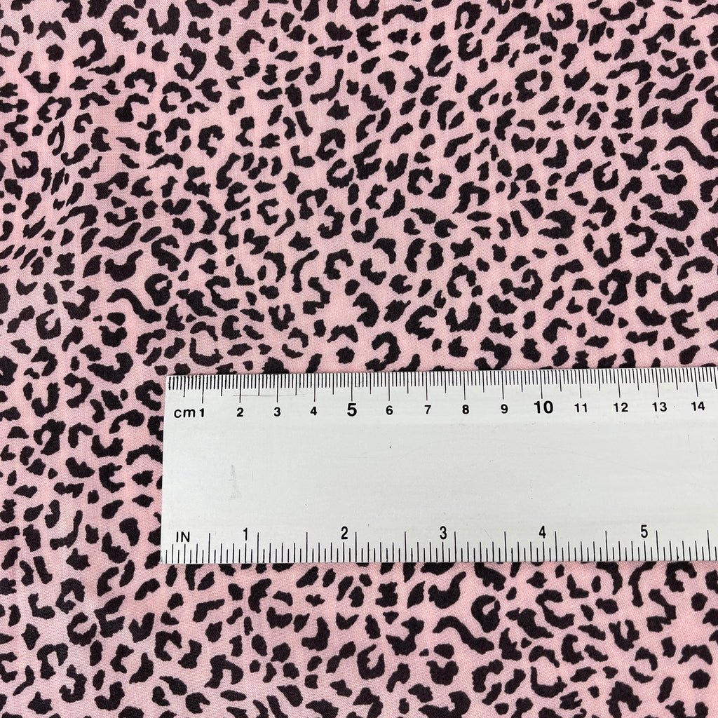 Leopard Print Viscose Pink