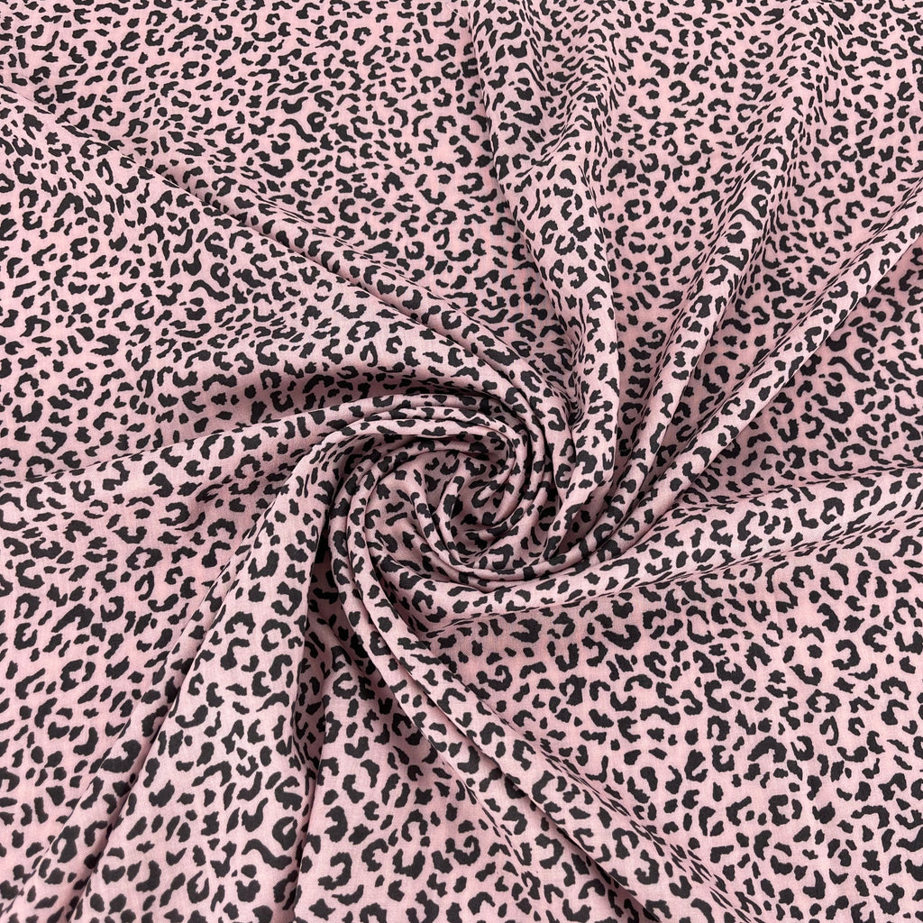 Leopard Print Viscose Pink