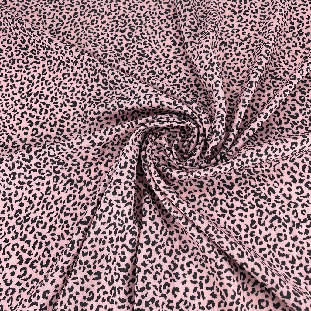 Leopard Print Viscose Pink