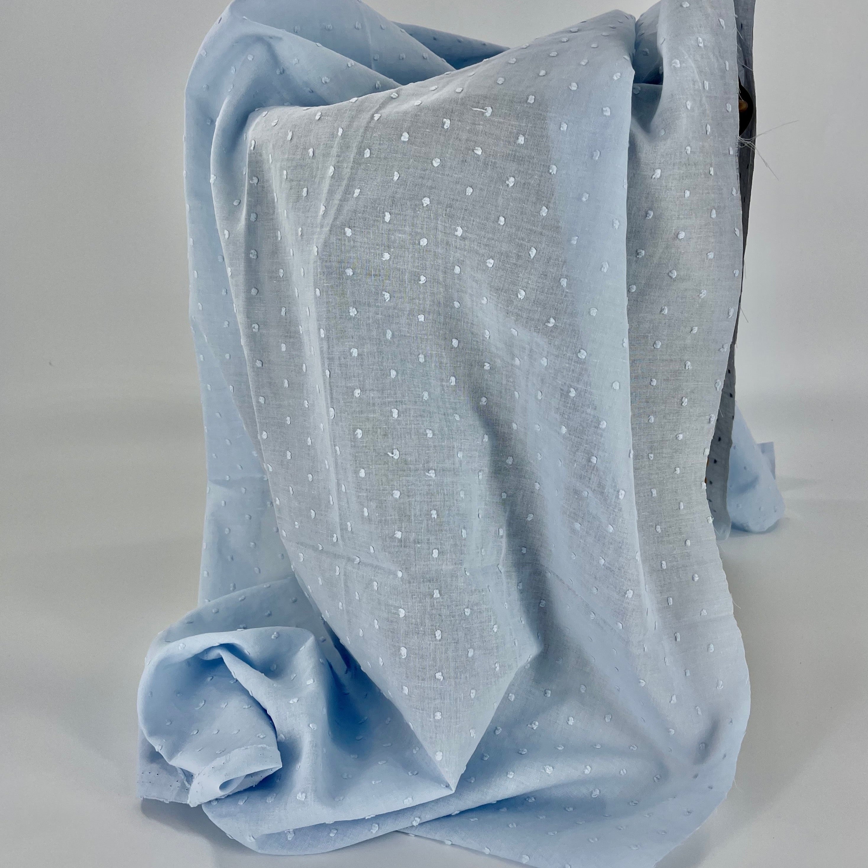 Cotton Dobby in Light Blue – Material Barn
